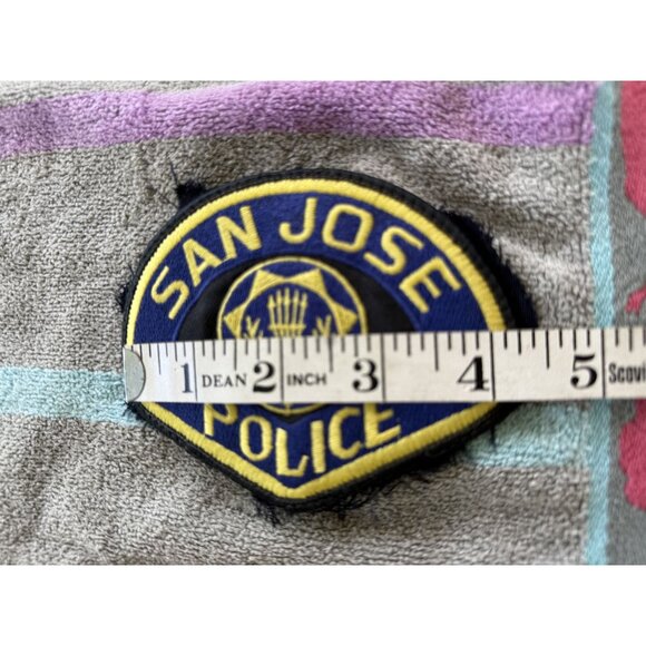 Set of 2 Vintage San Jose Police Patches 3.5" Embroidered Collectible Badges - Picture 3 of 3